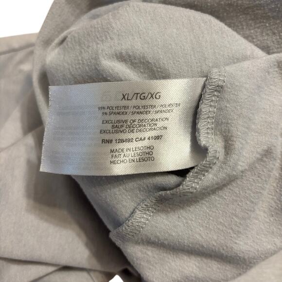 Greg Norman XL Long Sleeve Golf Shirt Gray Quarter Zip Performance Pullover - Picture 6 of 7